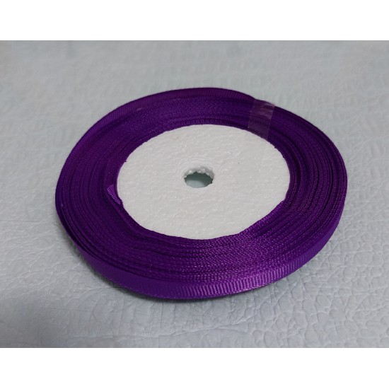 Лента репсовая (ширина 6 мм) цв. темно-сиреневый, цена за катушку